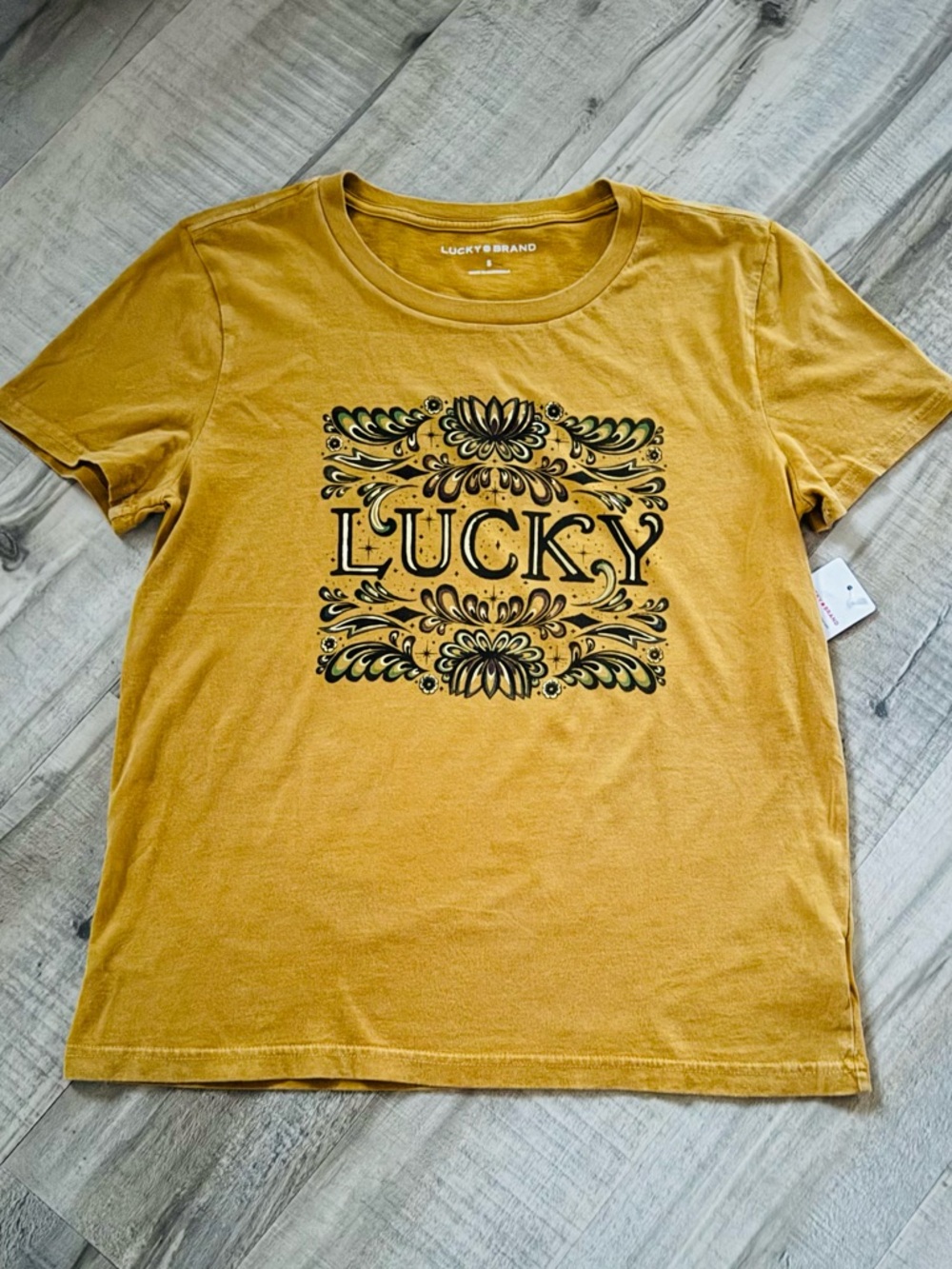 Women’s Lucky Brand Ornate Floral Classic T-Shirt - Picture 4 of 5